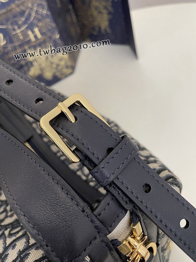 Dior专柜新款迪奥高仿原单Journey系列小号蓝布肩背女包 djfk1607